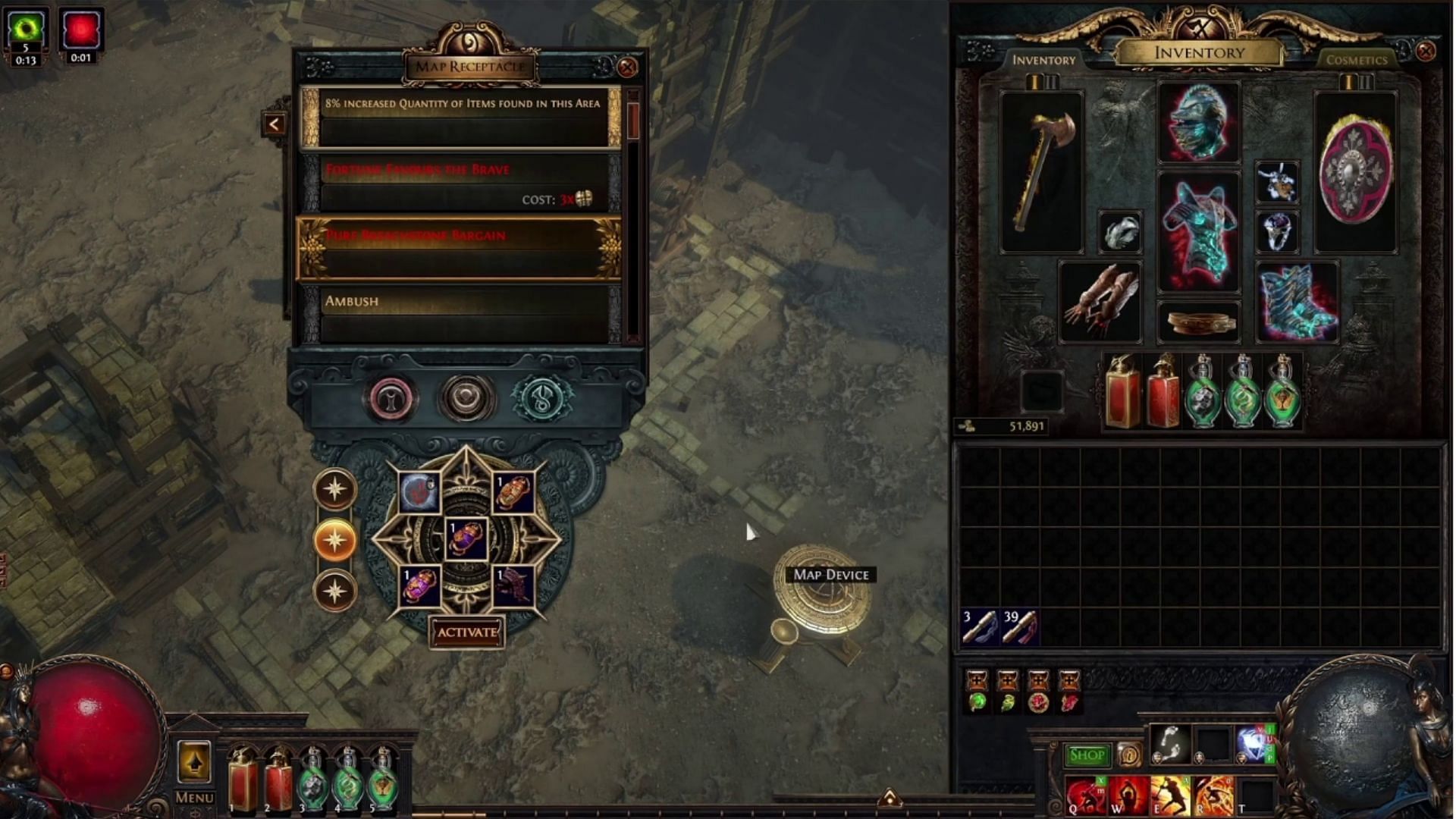 Memory-influenced maps boost item drops (Image via Grinding Gear Games)